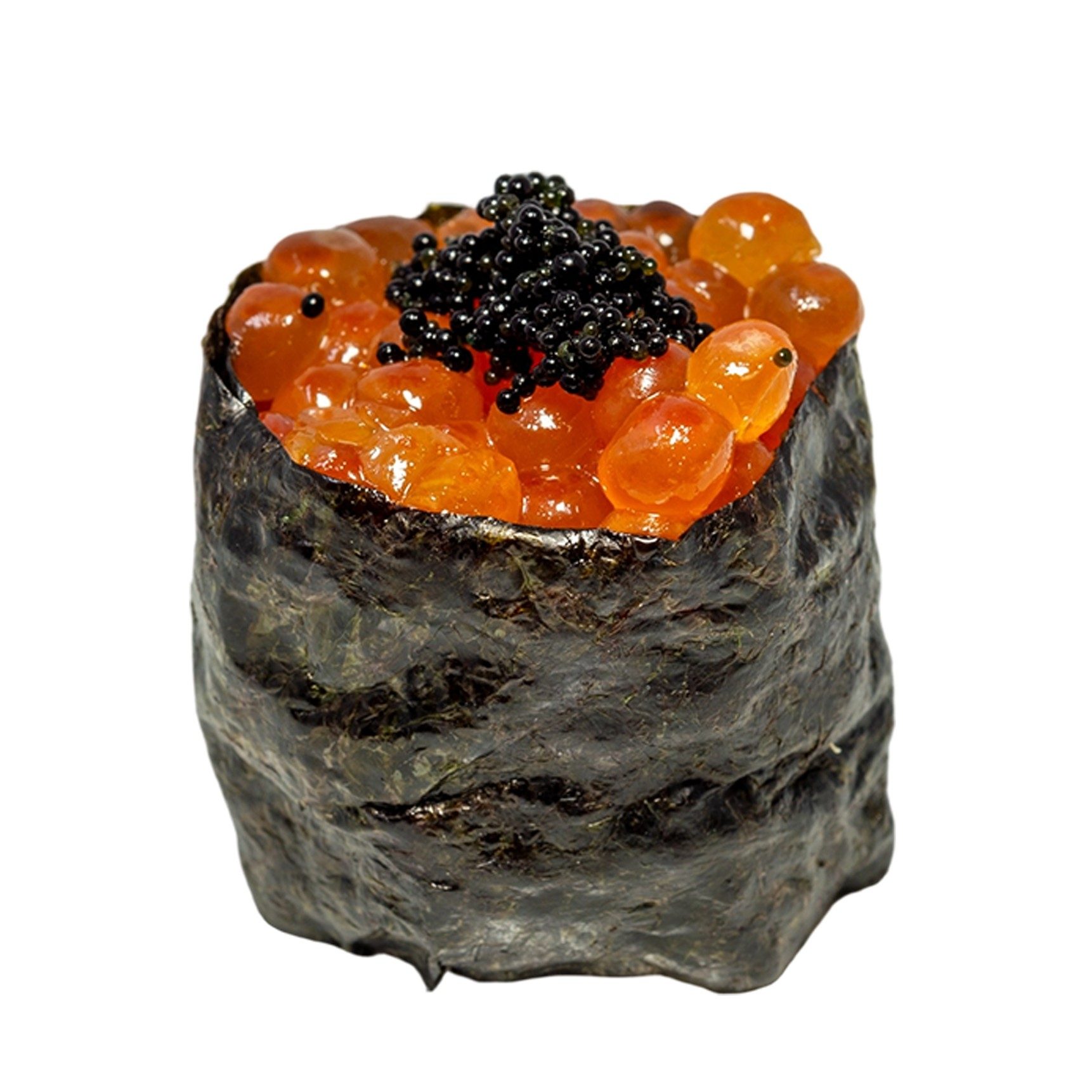 Tobiko Sushi Boat - 飞鱼籽寿司军舰 - Barco de Sushi de Tobiko.