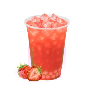 Strawberry Refreshing Cold Tea - 草莓提神冷茶