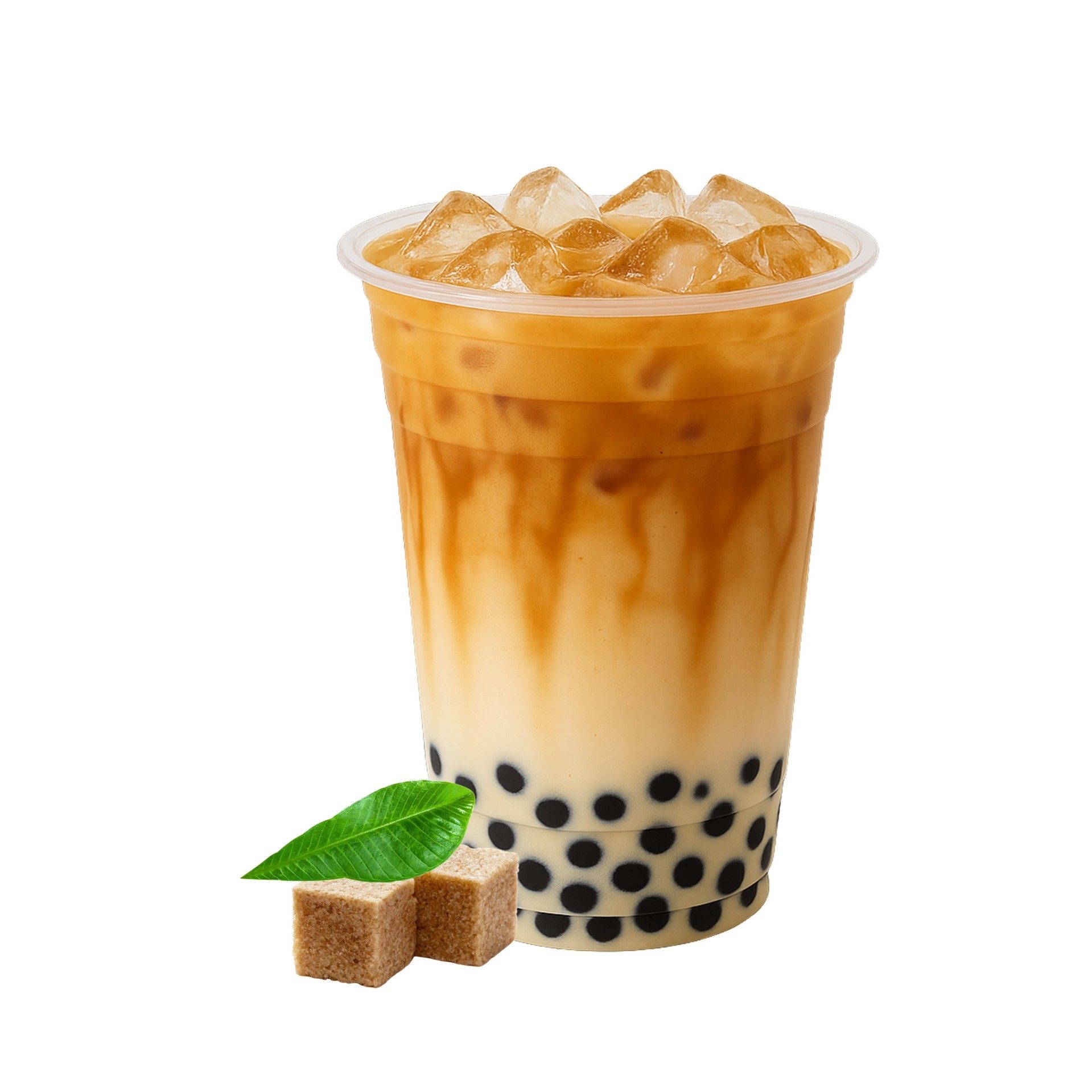 Iced Brown Sugar Latte - 冷饮黑糖拿铁.